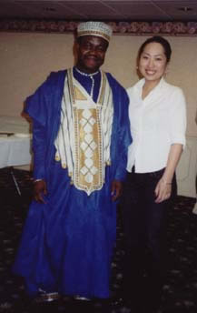 Dr. Yaw Oheneba-Sakyi with an International Student from Japan