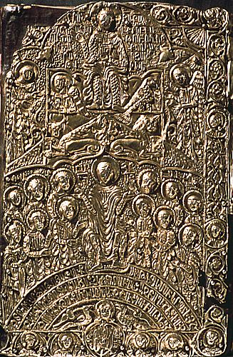 Upper Cover of Gilded Silver Binding