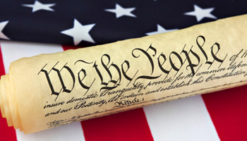 U.S. Constitution on the American Flag