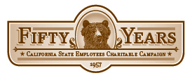 California State Employees Charitable Campaign Fifty Years Logo