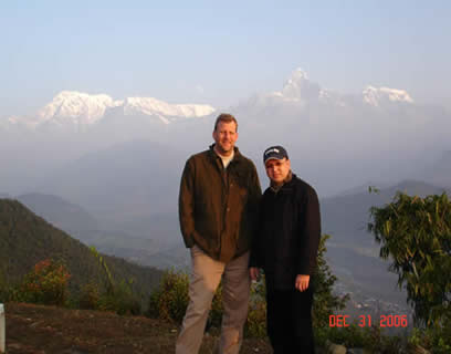 Drs. Urynowicz and Dangi in Nepal