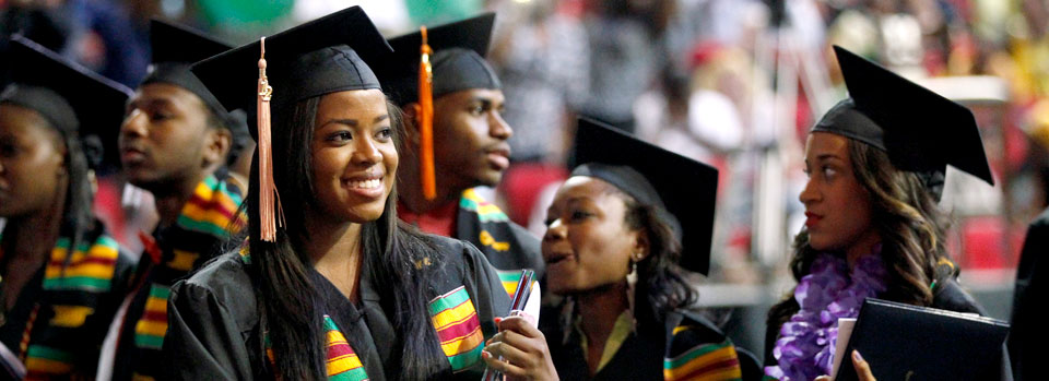 frican American student at Commencement