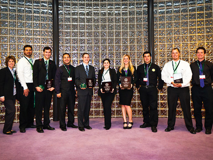 Ag Business Marketing students competition group photo