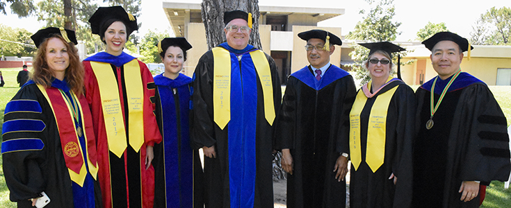 Faculty in Commencment Robes