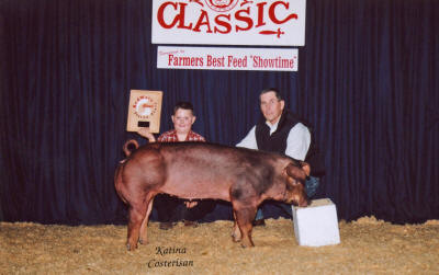 Reserve Grand Champion hog 2005