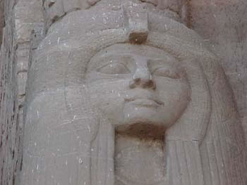 The Statue of Hathor at Abu Simbel