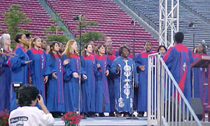 The Fresno State Gospel Choir Inspires the Crowd