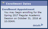 Enrollment Dates