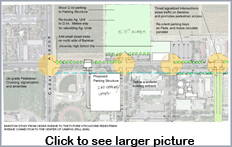 existing Barstow Avenune Parking layout. Click to view full-size graphic.
