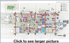 Prosed Vehicle Circulation layout of campus - Click to view full-size graphic