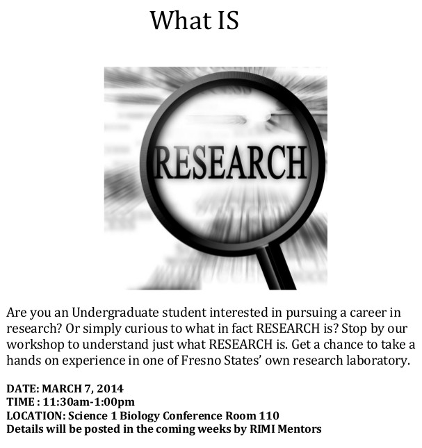 What Is Research Flyer